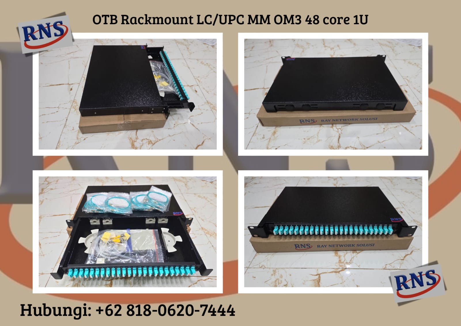 OTB Rackmount LC/UPC MM OM3 48 core 1U-image